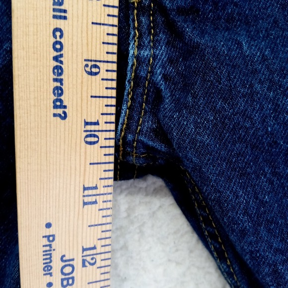 Levi Strauss Co 505 Mens W32 L30 Dark Wash Straight Leg Jeans - Picture 3 of 9